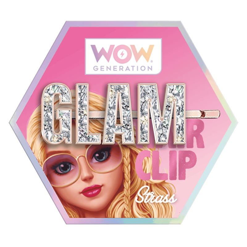 واو جينيريشن - دبوس شعر لامع مع كلمة أشكال متعددة