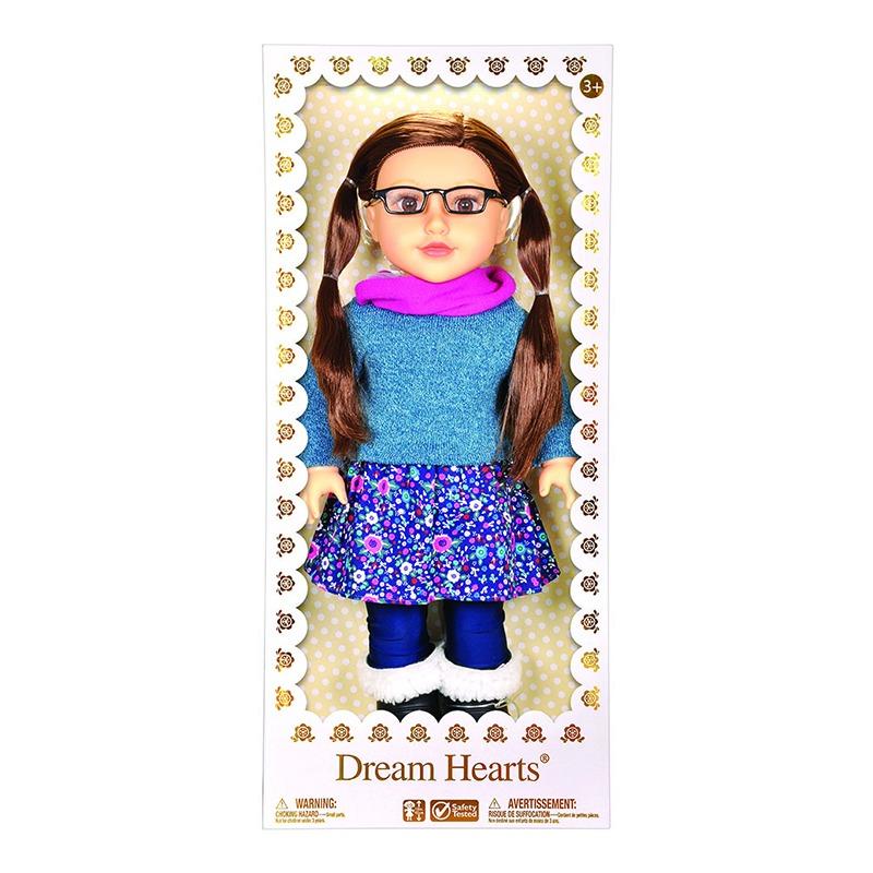 دريم هارتس - دمية ناعمة بملابس شتوية لون أزرق