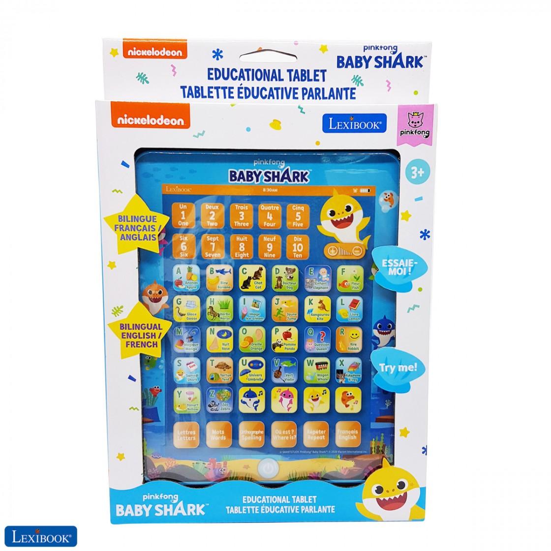 Lexibook - Baby Shark Educational Bilingual Interactive Learning Tablet