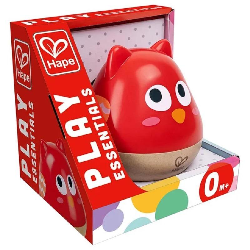 Hape Owl Musical Wobbler - Red