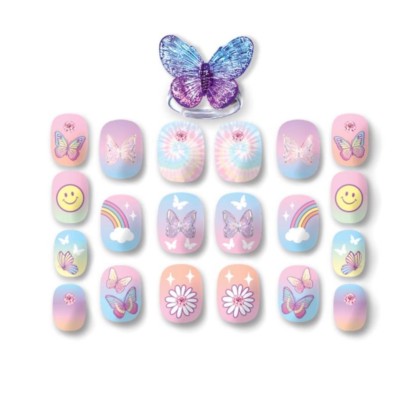 هوت فوكس - مجموعة طلاء الأظافر جليتز بتصميم فراشة