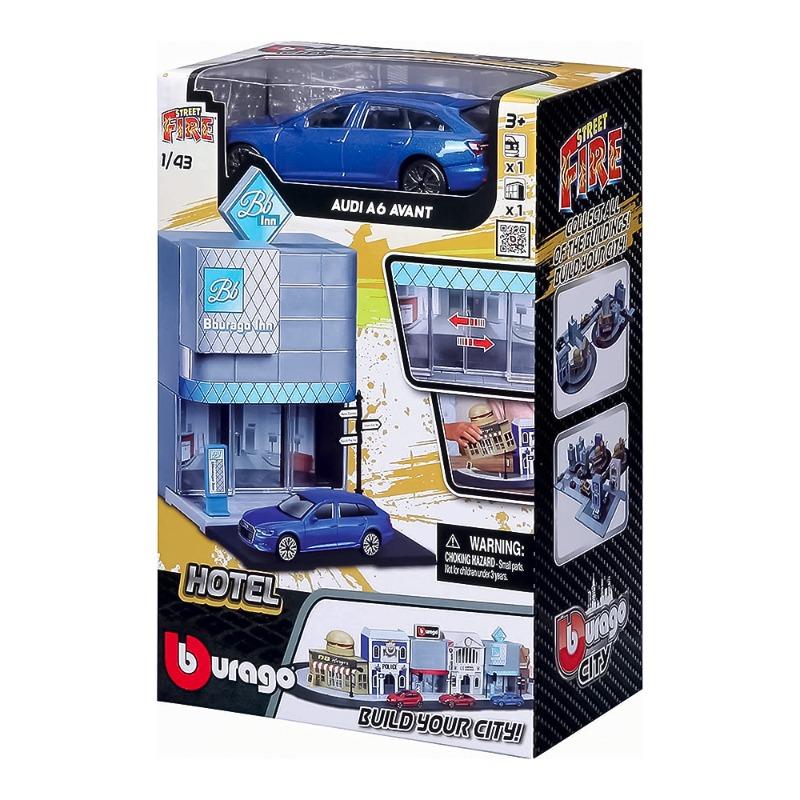 Bburago Build your City Hotel With Car