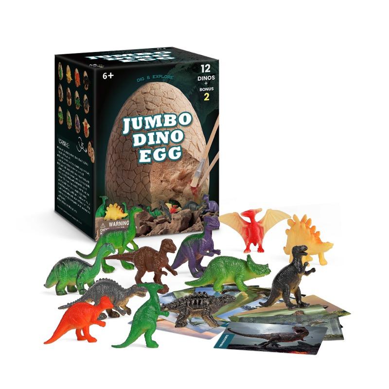 حزمة - مجموعة حفر الديناصور + مجموعة حفر بيض الديناصورات