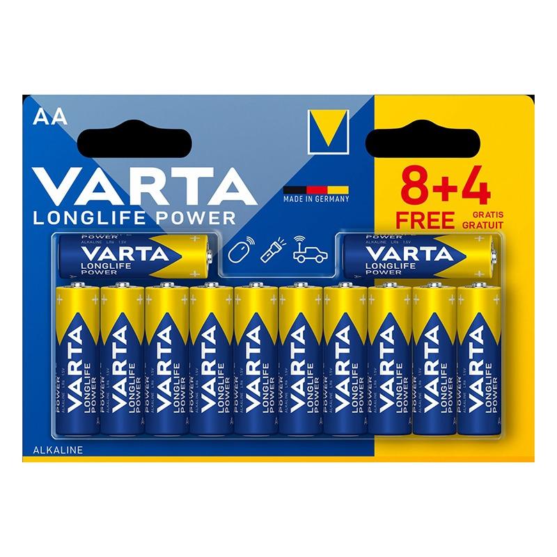 فارتا - عبوة بطاريات لونج لايف (AA) 12 قطعة