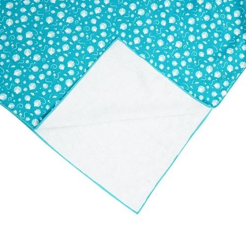 سيشل - رداء منشفة تصميم الصدف أخضر