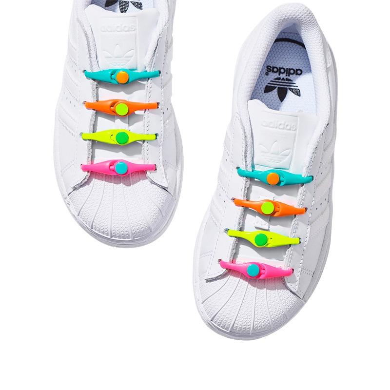 هيكيز - أربطة الحذاء المرنة ألوان متعددة