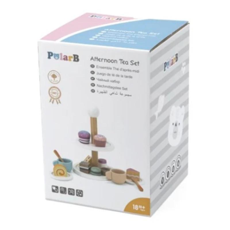 Viga Polar Bee Wooden Afternoon Tea Set