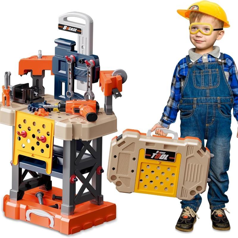 مجموعة أدوات الأطفال مع مثقاب كهربائي 78 قطعة