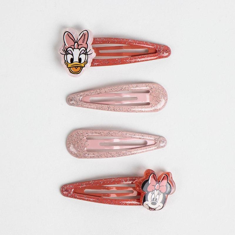Disney Hair Clip Accessories Minnie Mouse For Kids - 4 Pcs