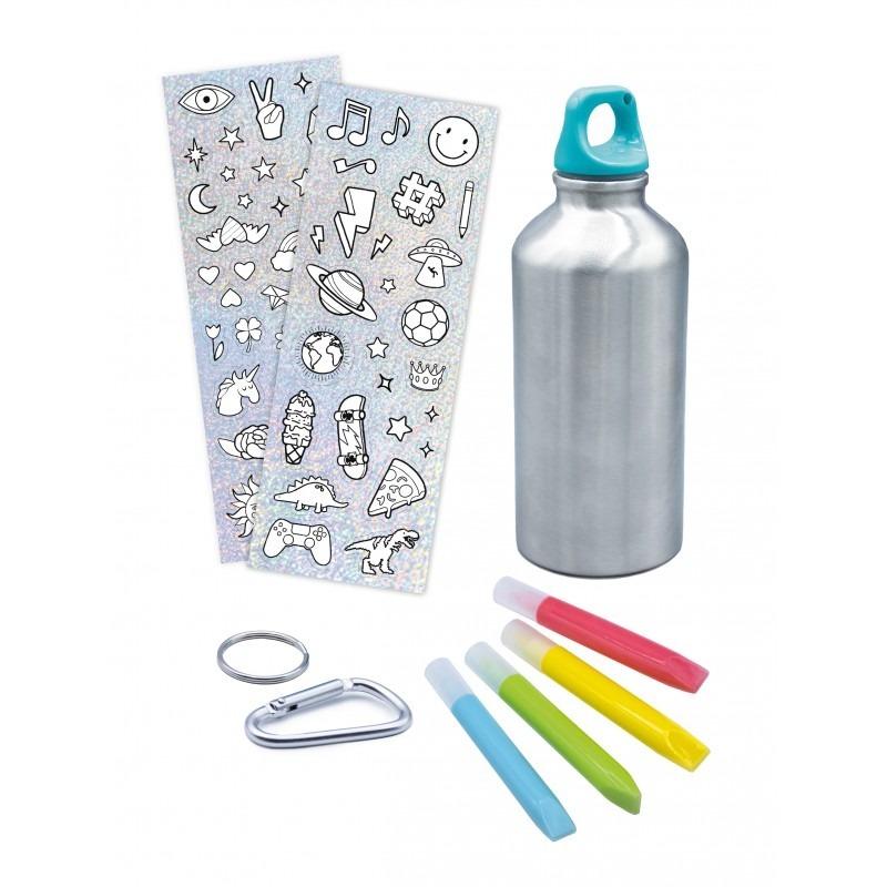 Squish & Sip Bundle (Orbeez Grown Bottle Solid Squishy Beads + Buki DIY Water Bottle)