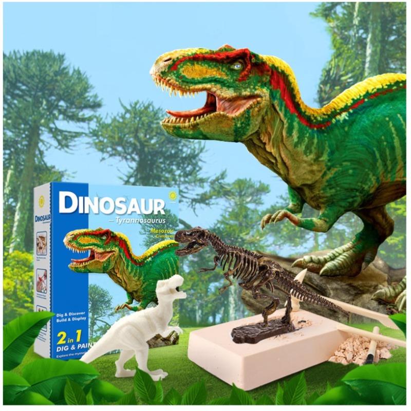 Dinosaur Digs And Paints Tyrannosaurus Rex Set