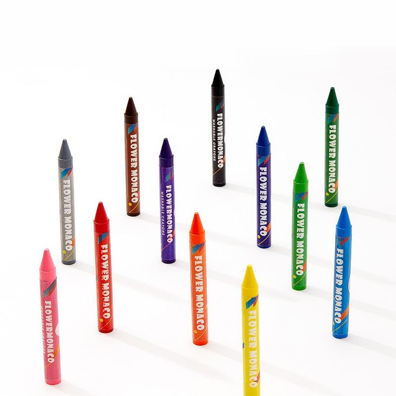 Lebze Flower Monaco Crayons 12 Colors