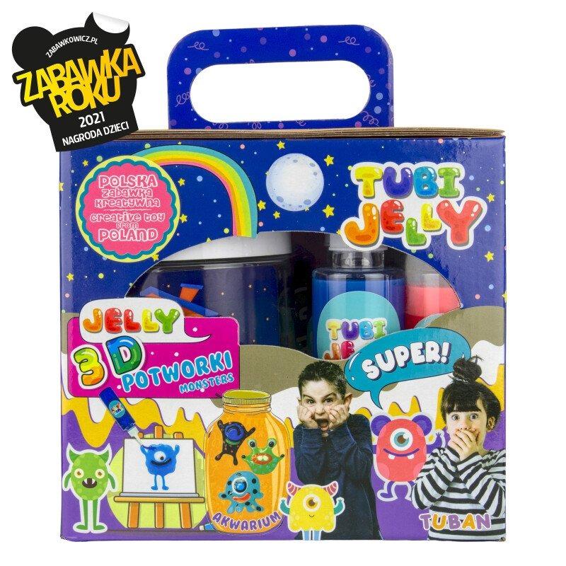 Tuban Topi Jelly Set with Mini Monster Fish Tank - 6 Colors