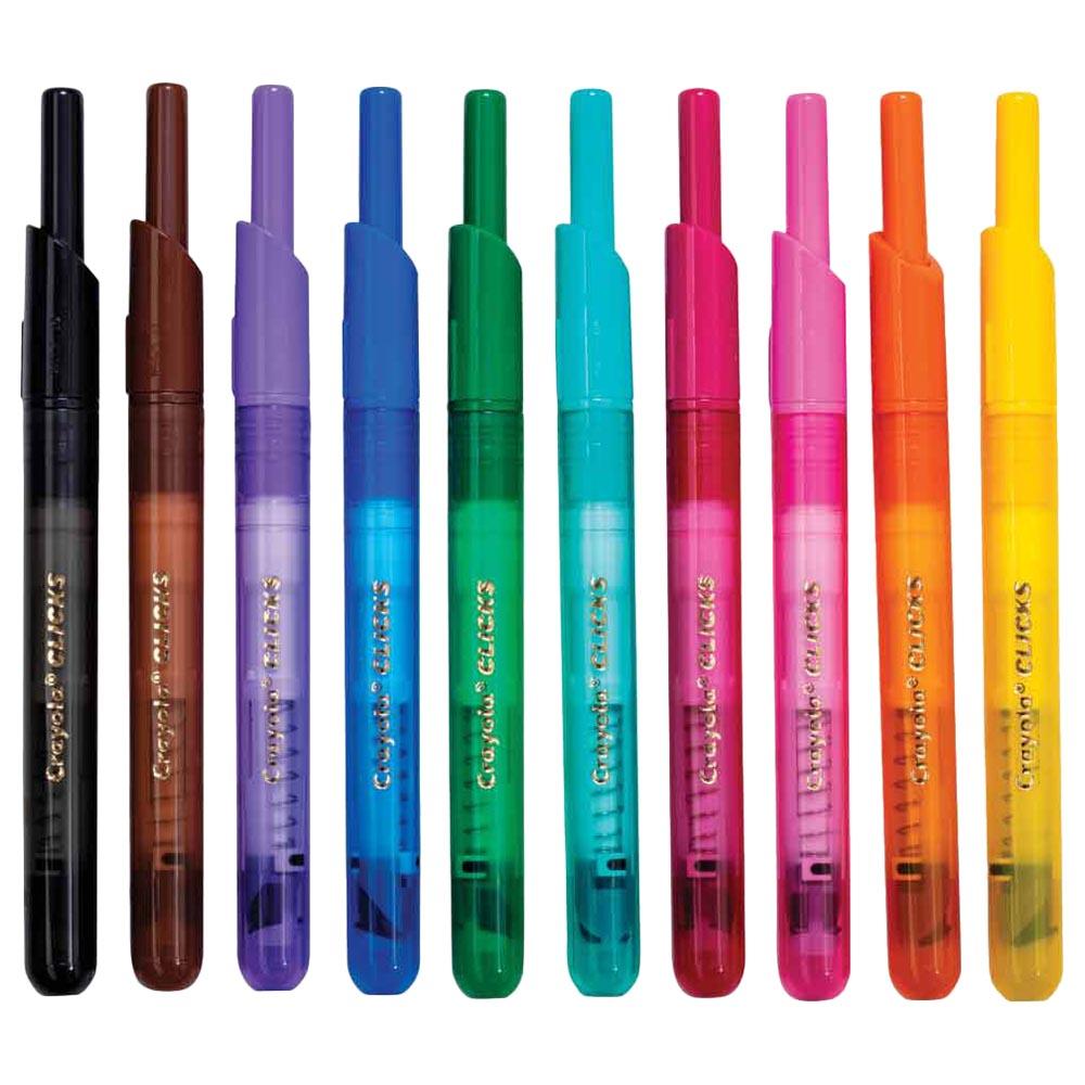 كرايولا - مجموعة أقلام التلوين القابلة للمسح - 10 ألون
