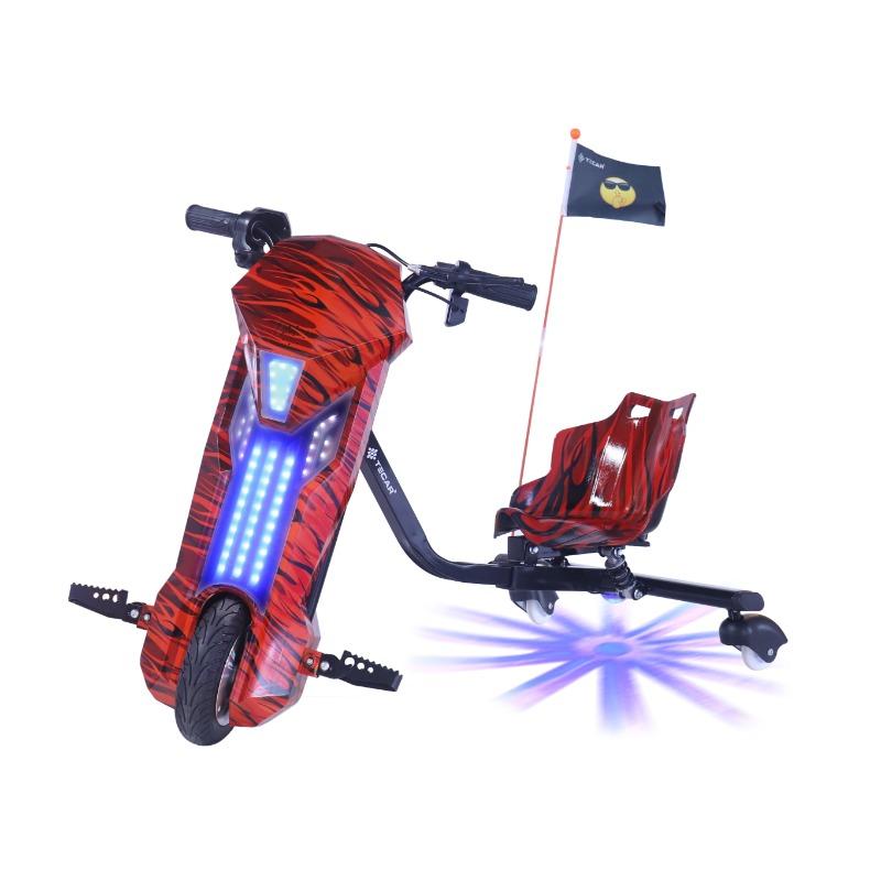 سكوتر درفت 36 فولت للأطفال بثلاث سرعات مع مساعدات ومفتاح تشغيل