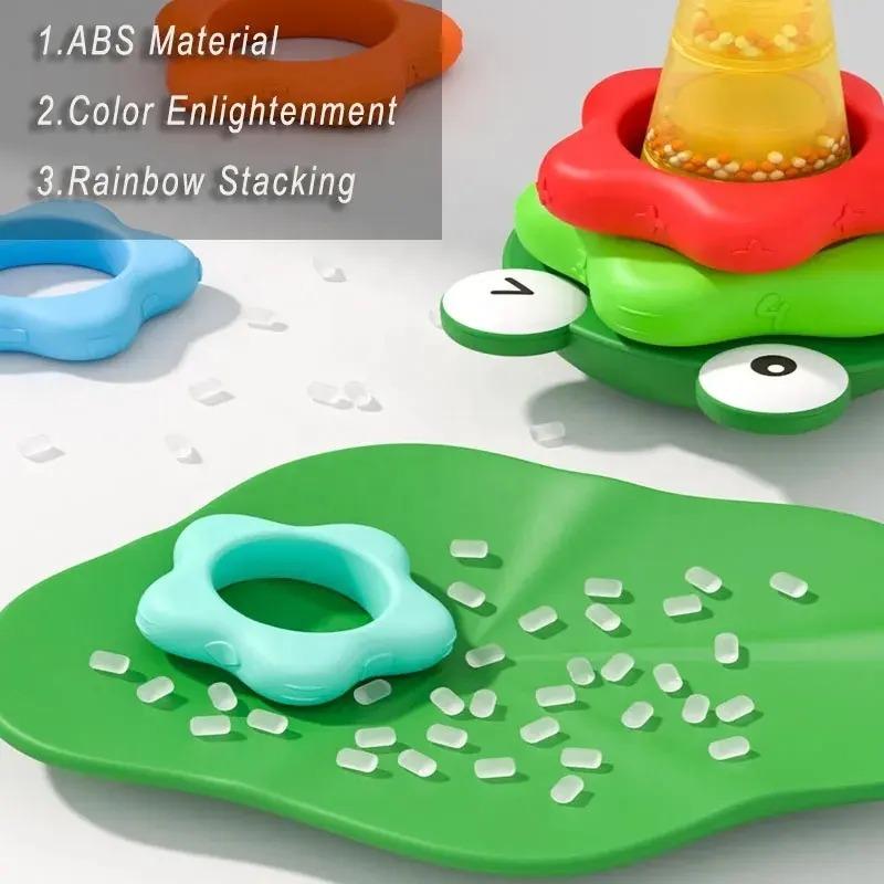 لعبة التكديس بتصميم الضفدع