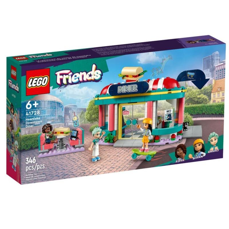 LEGO Friends Heartlake Downtown Diner Building Toy Set - 346 Pcs 41728