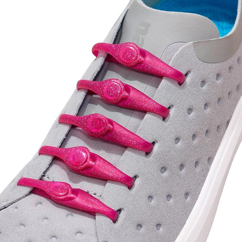 Hickies Kids Lacing System - Glitter Pink