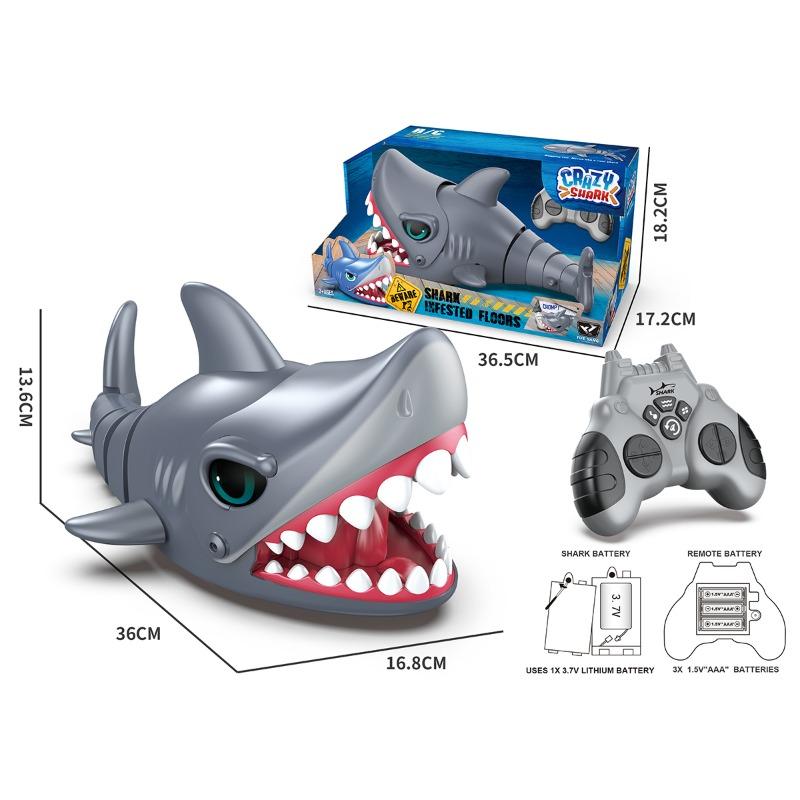 Crazy Shark Remote Control Operated With Rechargeable Battery