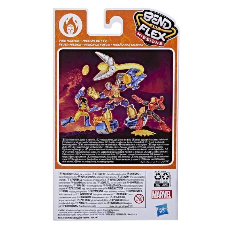 Marvel Bend And Flex Wolverine Fire Mission