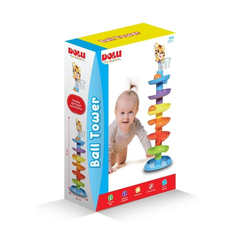 Dolu Multicolor XL Spiral Tower Set For Kids