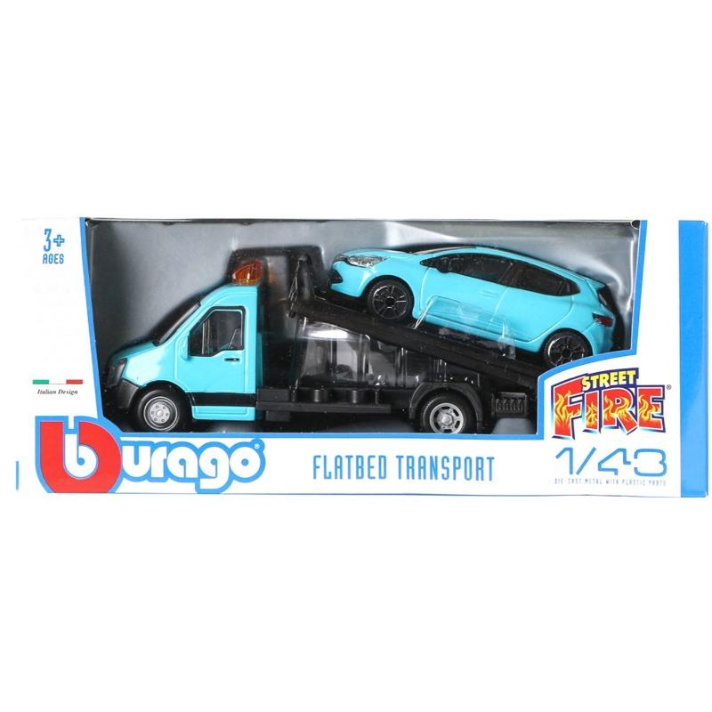 Bburago Street Fire Flatbed Transport