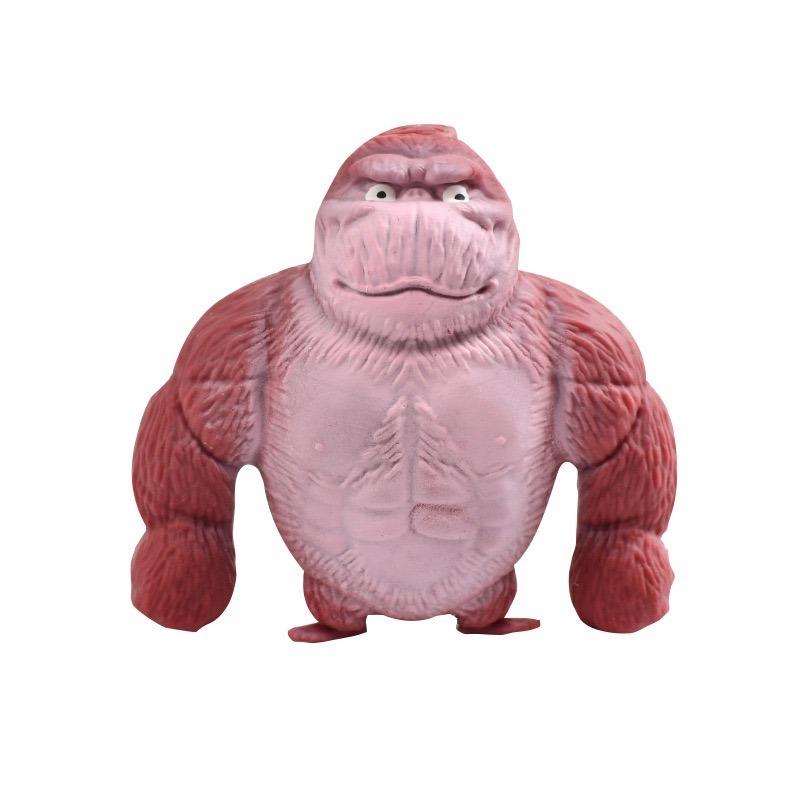 لعبة القرد المطاطية المحشوة للأطفال - الوان متعددة