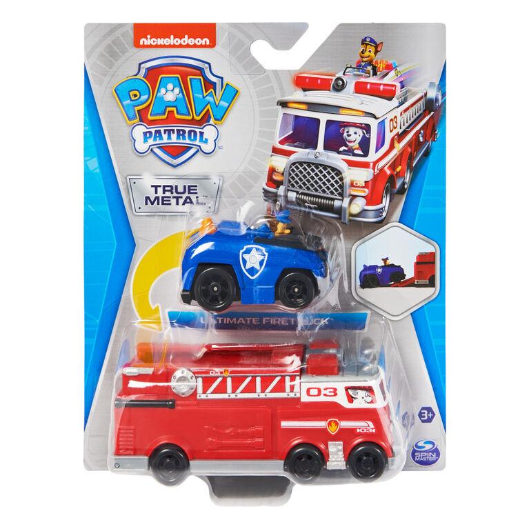 Paw Patrol Firetruck Die-Cast Team Vehicle With Chase Toy Car