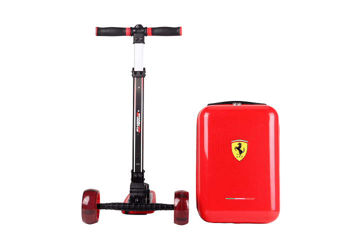 Ferrari Luggage Foldable Scooter - Red
