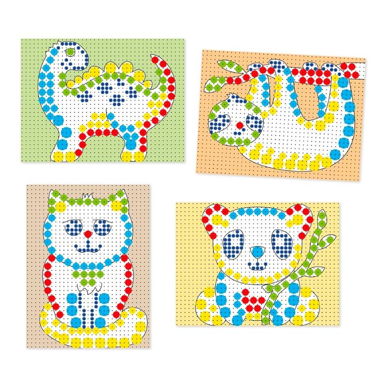 Quercetti Fanta Color Mosaic Animals - 150 dlg