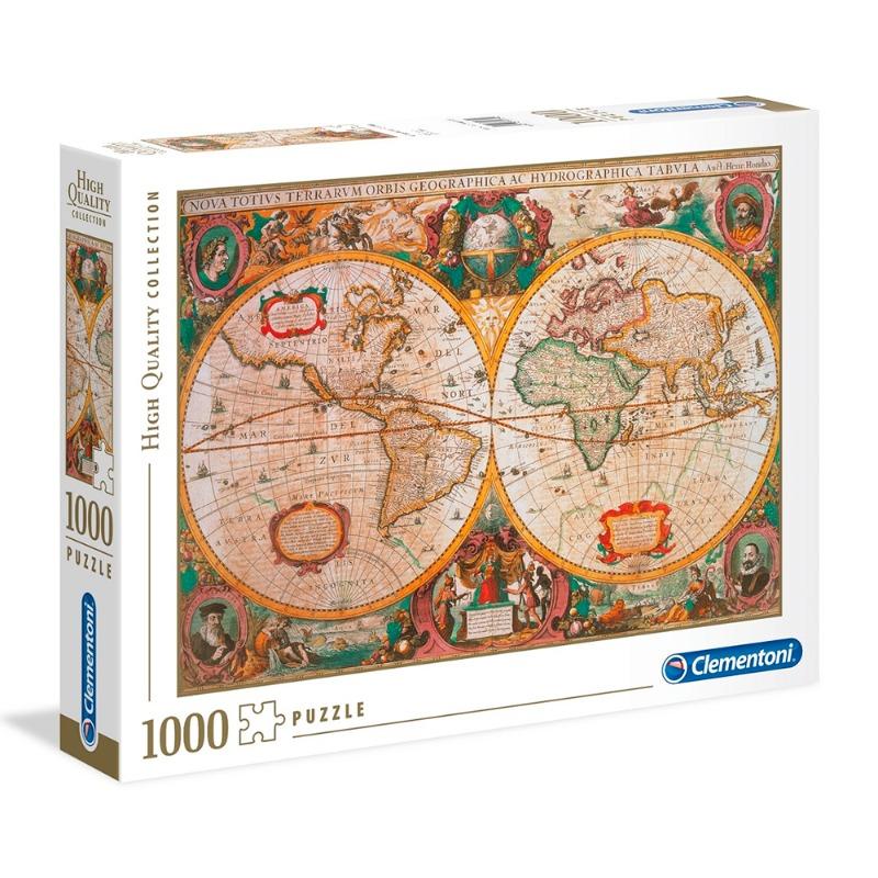 Clementoni - Old Map 1000 Pcs Puzzle