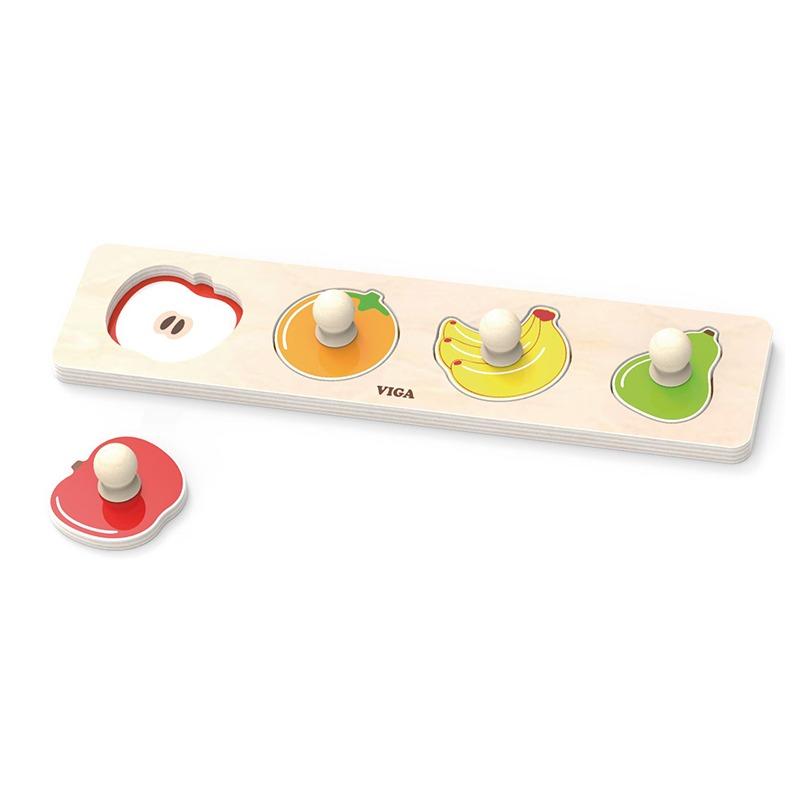 VIGA The First Puzzle With Handles - Fruits