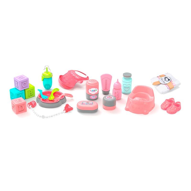 فيدورا - دمية الطفل مع مجموعة ألعاب التغذية ب