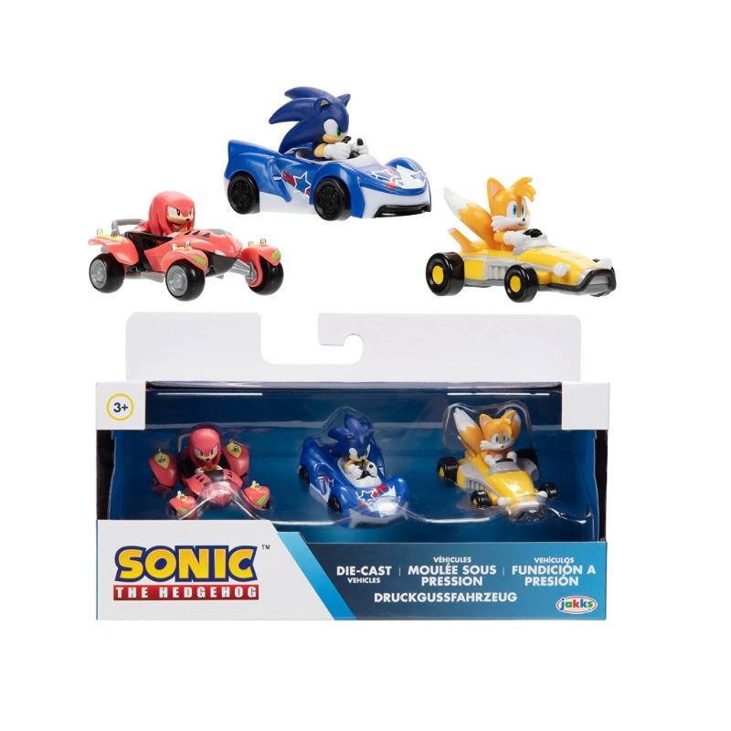 سونيك ذا هيدج هوج - سيارات دايكاست مقياس 1:64 - 3 قطع