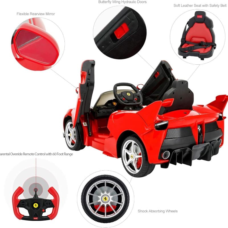 Rastar Ferrari FXXK 12V 7AH Ride On - Red
