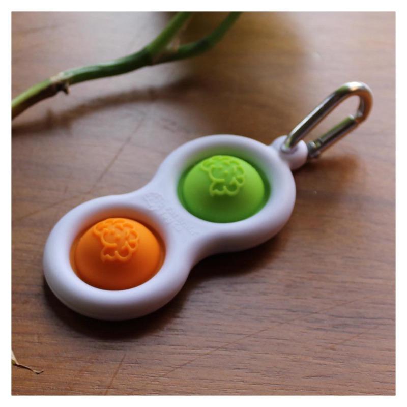 Fat Brain Toys Simpl Dimpl Key chain -Multiple colors