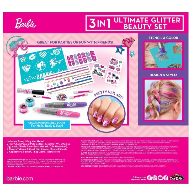 Barbie 3-in-1 Ultimate Glitter Beauty Set