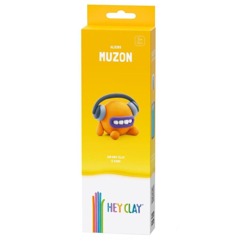 Hey Clay DIY Muzon Plastic Modelling Air Dry Clay Kit - 3pcs