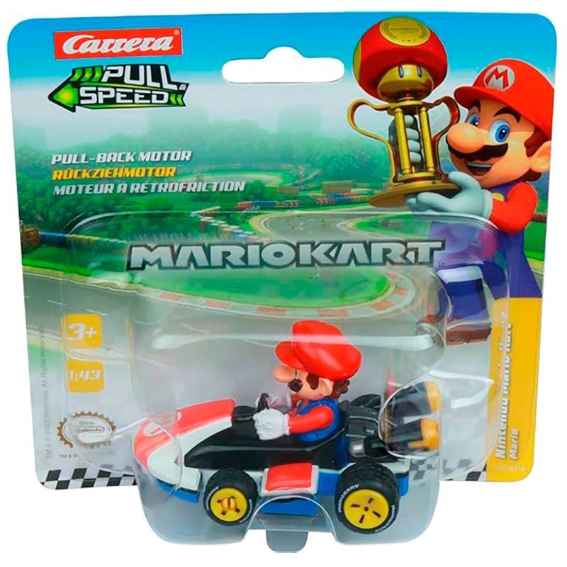 Carrera Mario Kart Blister Coche 8 Nintendo Pull Speed - Mario Blister