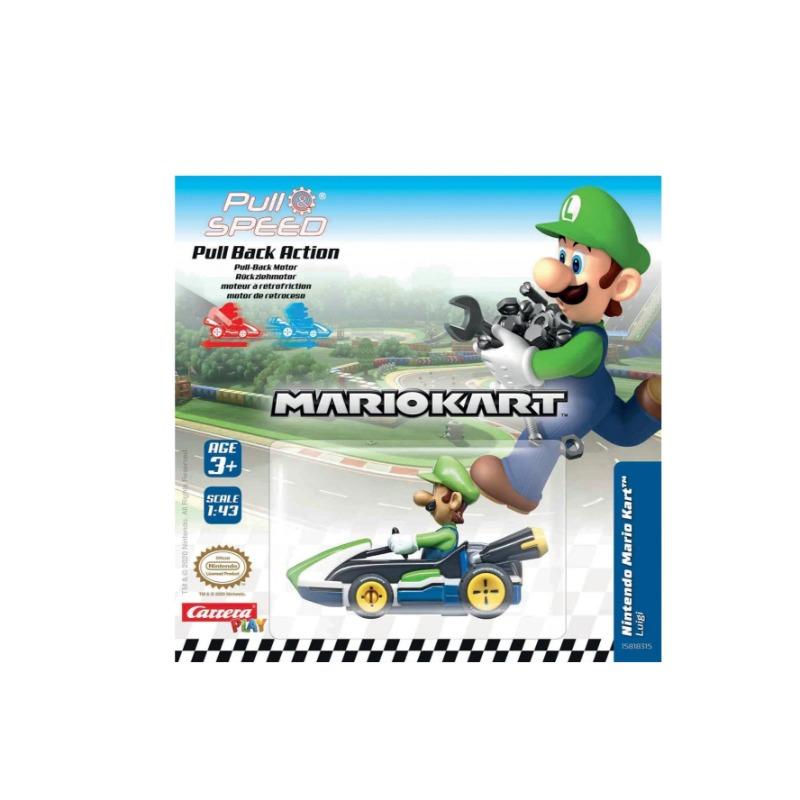Carrera Licensed Pull N Speed Mario Kart 8 Blister - Luigi