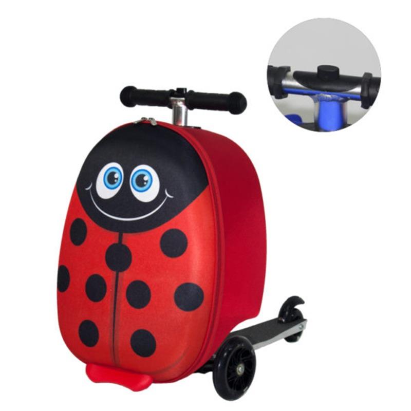 إيفا - حقيبة السكوتر بتصميم الدعسوقة - 19 إنش