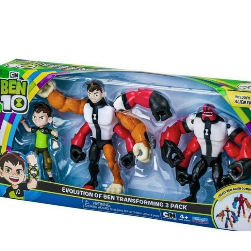 لعبة بن 10 المتحول بأربعة أذرع مجموعة مكونة من 3 شخصيات