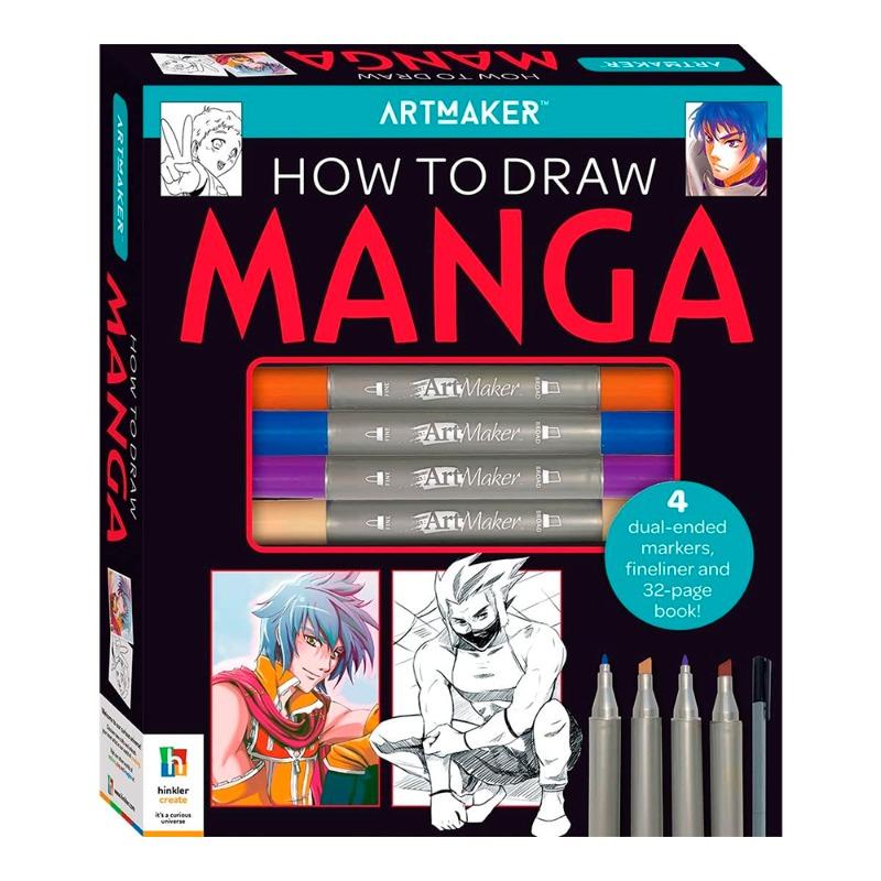 Hinkler Art Maker Essentials How to Draw Manga Kit