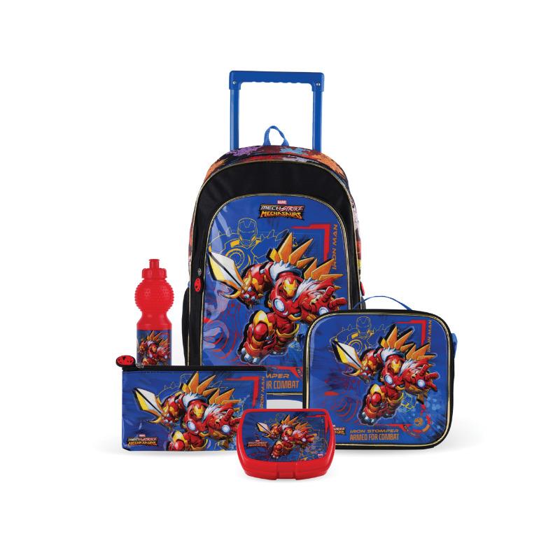 مارفل أفنجرز - مجموعة الحقيبة المدرسية بعجلات 5 في - آيرون ستومبير