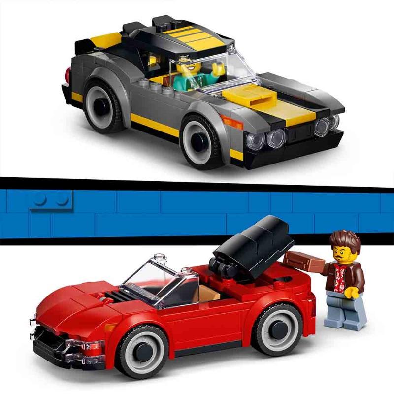 LEGO City Drive-Through Car Wash Building Set 583 Pieces