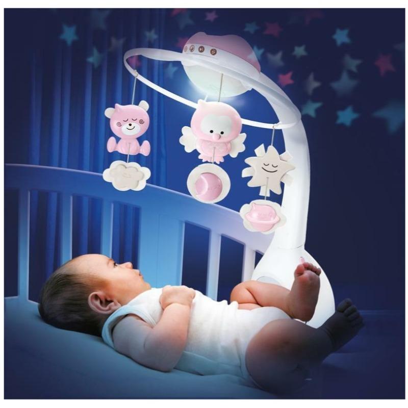 Infantino 3-in-1 Projector Musical Mobile - Pink