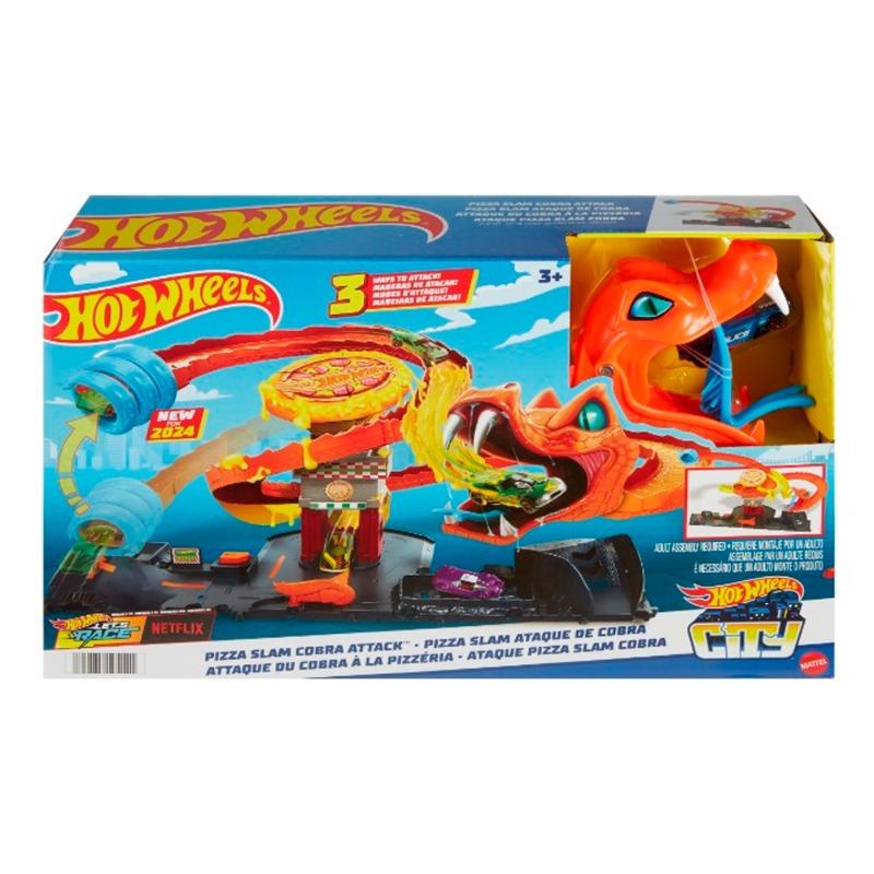 Hot Wheels Pizza Slam Cobra Attack Cars Track Spiral Track 2024