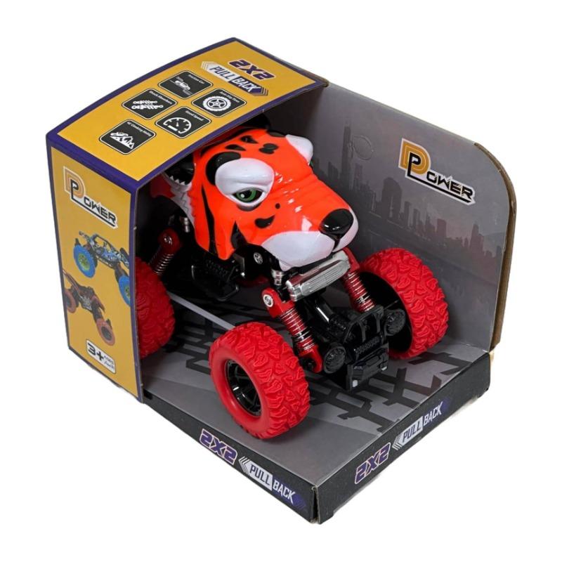 D-Power Pullback Stunt Car - Tiger
