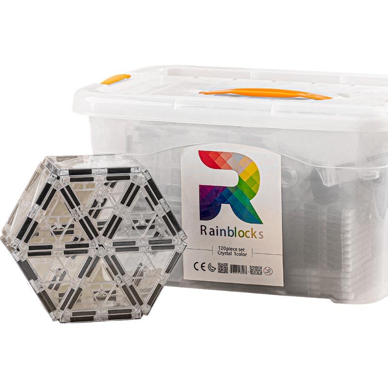 رينبلوكس - مجموعة كتل البناء المغناطيسية 120 قطعة