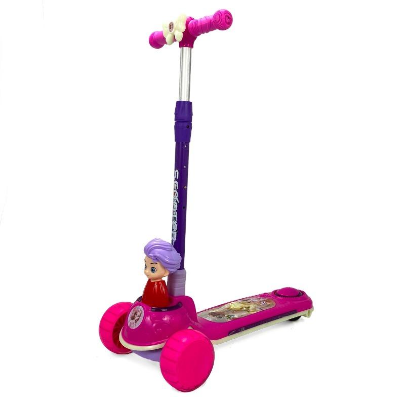 سكوتر الأطفال ثلاثي العجلات مع شخصية